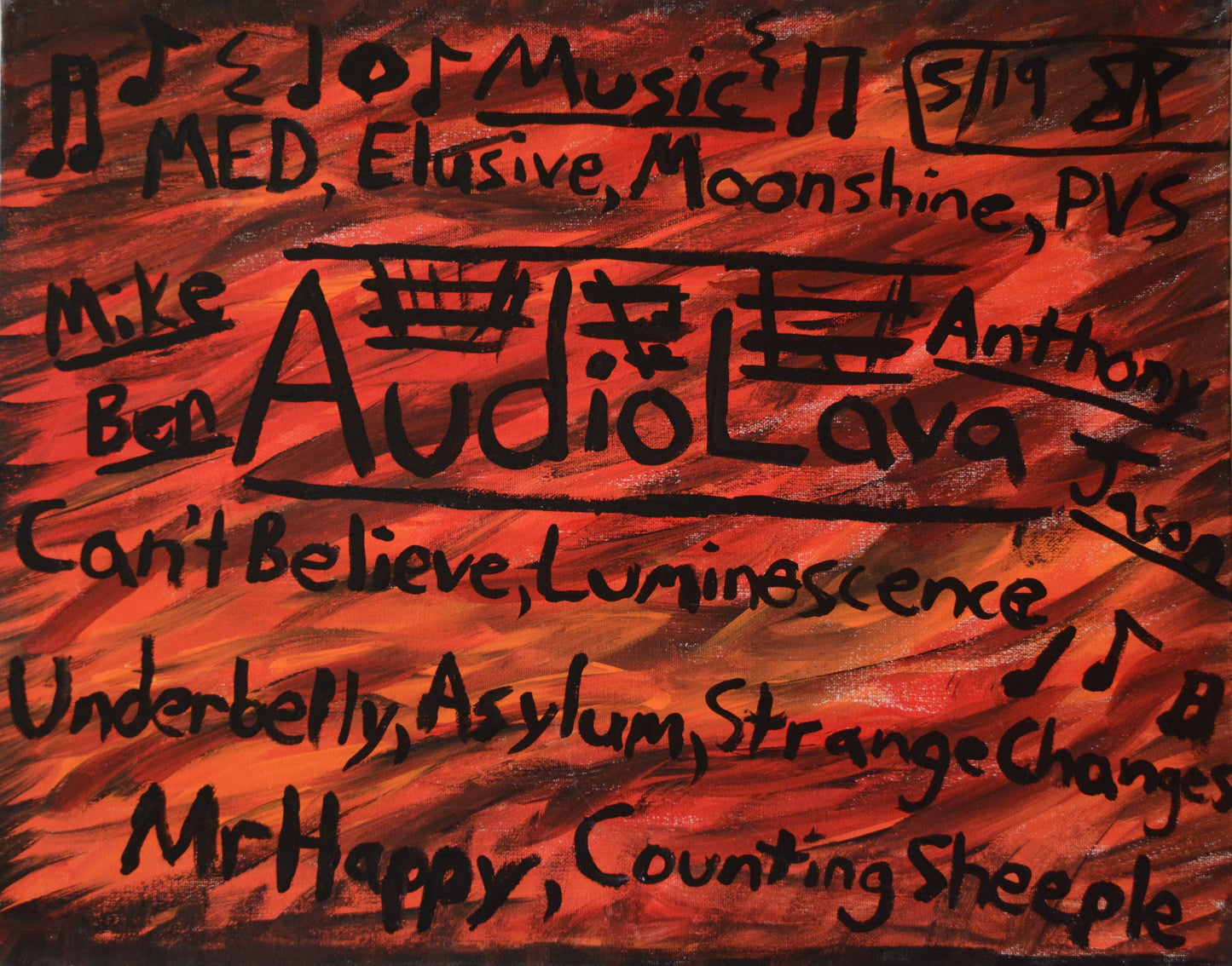 "Audiolava" Print 5" x 7"